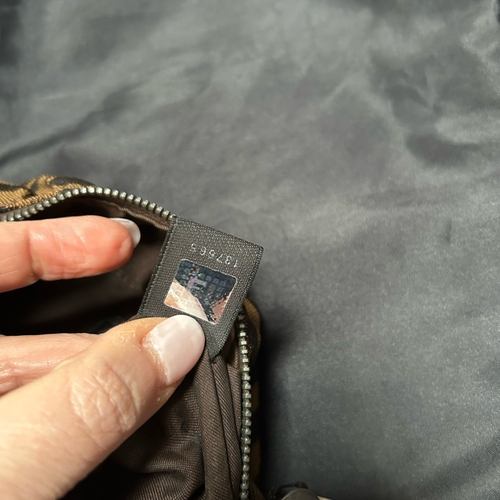Fendi Brown and Black Hobo Bag Chef Style mini zebra print - Picture 4 of 16